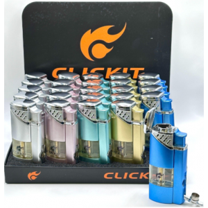 Clickit Clear Body Single Torch 25CT GH-10890